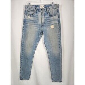 Current Elliott Size 32 Jeans The Heritage Ashbury Blue Distressed Taper Fit Men